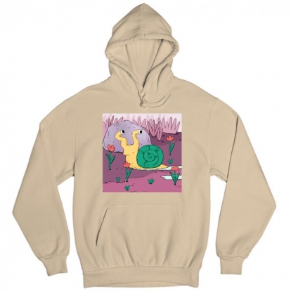 Man's hoodie "A Snail"