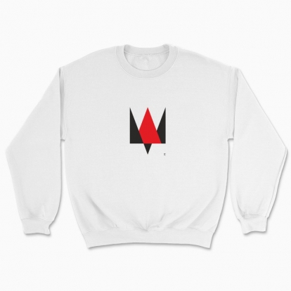 Unisex sweatshirt "Trident minimalism (red and black)"