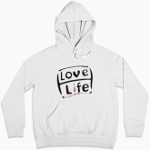 Women hoodie "I love life"
