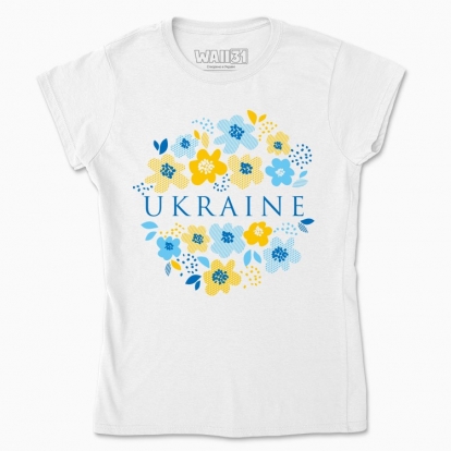 Футболка жіноча "Ukraine квіти"