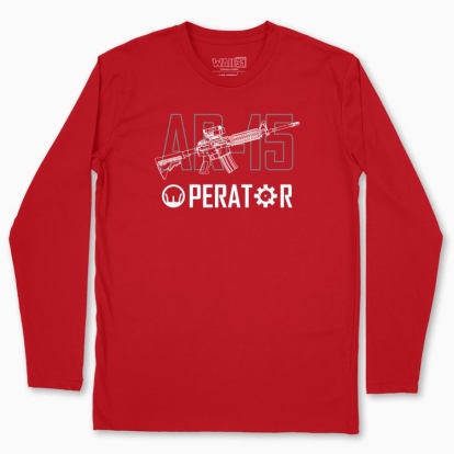 Men's long-sleeved t-shirt "AR-15 OPERATOR"