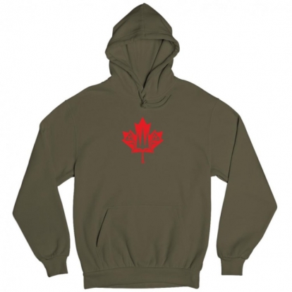Man's hoodie "Canada and Ukraine together forever."