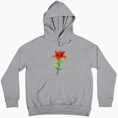 Women hoodie "My flower: lily"