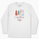 Men's long-sleeved t-shirt "Creative Life"