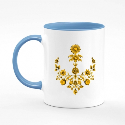 Printed mug "trident floral"