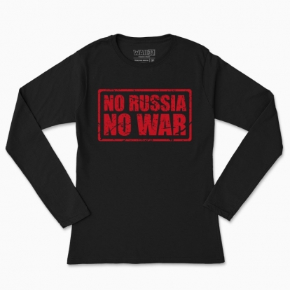 Лонгслів жіночий "No Russia - No War"
