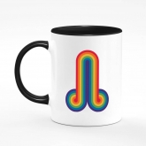 Printed mug "Penis GLBT rainbow"