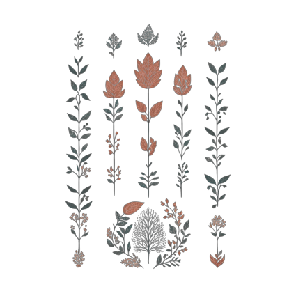 Квіти Мінімалізм Хюгге #3 / Принт в скандинавському стилі