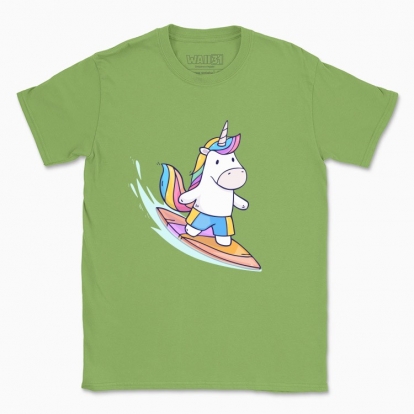 Men's t-shirt "Unicorn Surfer"