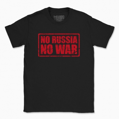 Футболка чоловіча "No Russia - No War"