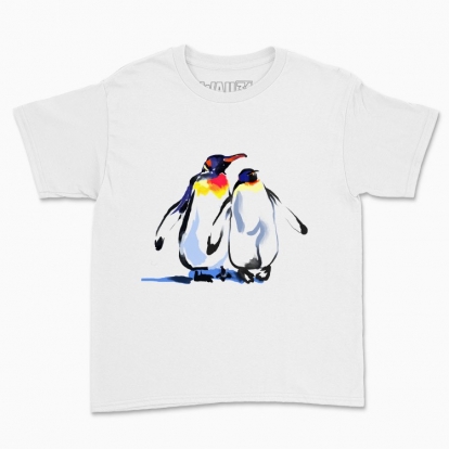 Дитяча футболка "Імператорські пінгвіни. Символ міцної сім'ї і кохання"