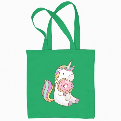 Eco bag "Unicorn with Donut"