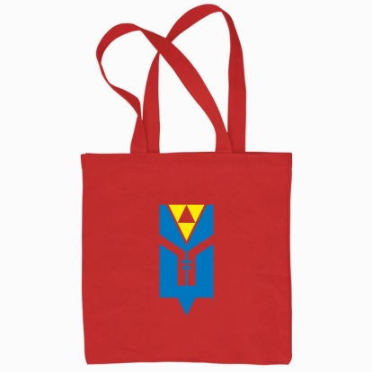 Eco bag "Trident - a flower. (blue and yellow) Bag."