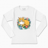 Women's long-sleeved t-shirt "Cat"