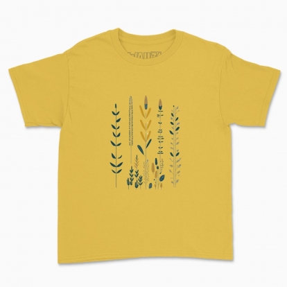 Children's t-shirt "Flowers Minimalism Hygge #2 / Scandinavian style print"