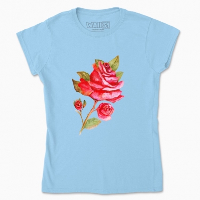 Women's t-shirt "Bush: Rose branch"