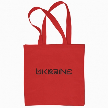 Eco bag "Ukraine (black monochrome)"