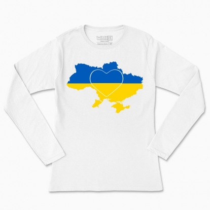 Women's long-sleeved t-shirt "I love Ukraine"