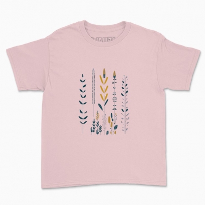 Дитяча футболка "Квіти Мінімалізм Хюгге #2 / Принт в скандинавському стилі"