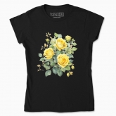 Women's t-shirt "A bouquet of yellow roses"
