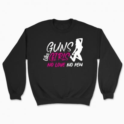 Unisex sweatshirt "Guns like Girls"