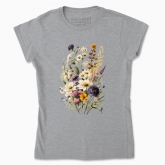 Women's t-shirt "Flowers / Bouquet of wildflowers / Traditional bouquet"