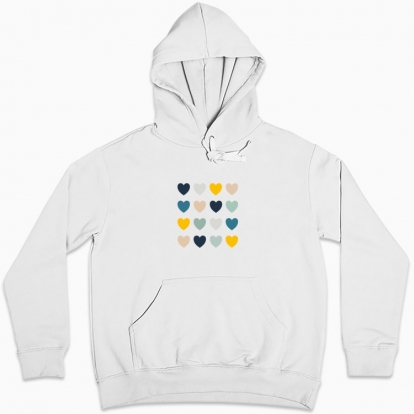 Women hoodie "Hearts"