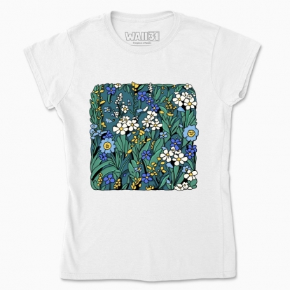 Women's t-shirt "Blue Flowers"