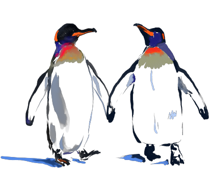 Дитячий світшот "Закохані імператорські пінгвіни"