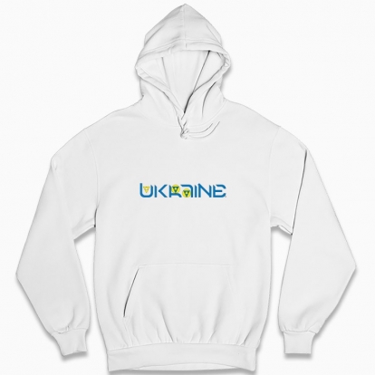 Man's hoodie "Ukraine (light background)"