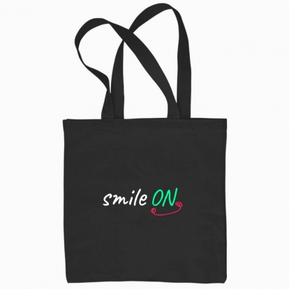 Eco bag "turn on your smile"
