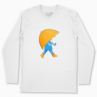 Men's long-sleeved t-shirt "An umbrella"