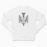Сhildren's sweatshirt "Trident falcon. Black monochrome"