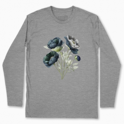 Men's long-sleeved t-shirt "Mystical bouquet of flowers"