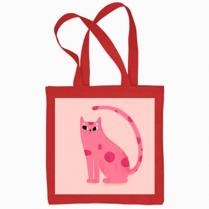 Еко сумка "Рожевий кіт"