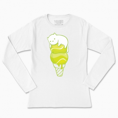 Women's long-sleeved t-shirt "Tennis ice cream!"
