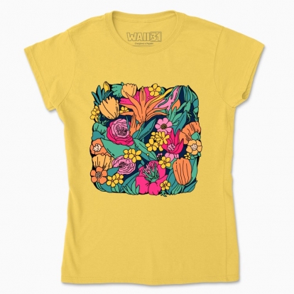 Women's t-shirt "Colorful bouquet"