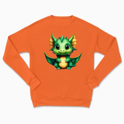 Сhildren's sweatshirt "The green sweet dragon"