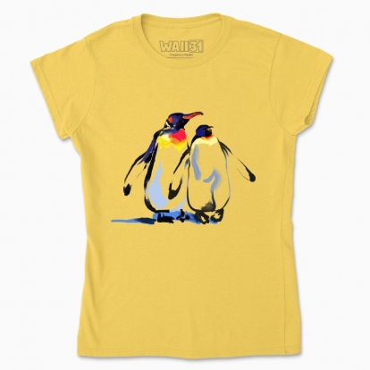 Women's t-shirt "Emperor penguins in love"