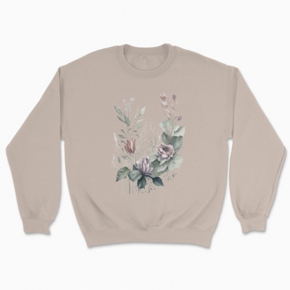 Unisex sweatshirt "A bouquet of watercolor flowers"