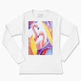 Women's long-sleeved t-shirt "Flamingo"