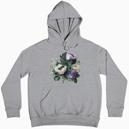 Women hoodie "Tenderness bouquet"