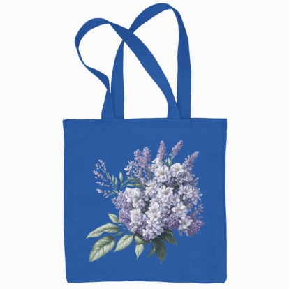 Eco bag "Flowers / Lilac / Lilac bouquet"