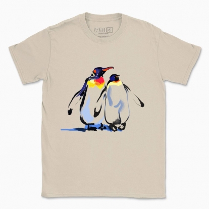 Men's t-shirt "Emperor penguins. A symbol of family and love"