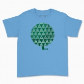Children's t-shirt "Kyiv chestnuts (green background)"
