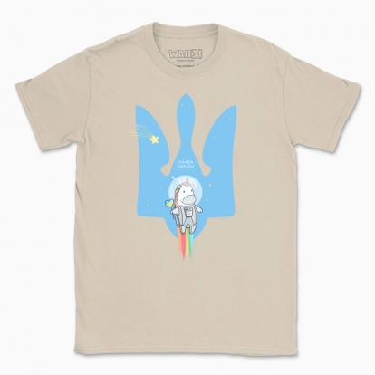 Men's t-shirt "Trident with Unicorn. Glory to Ukraine"