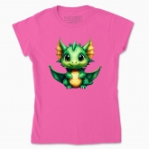 Women's t-shirt "The green sweet dragon"