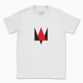 Men's t-shirt "Trident minimalism (red and black)"