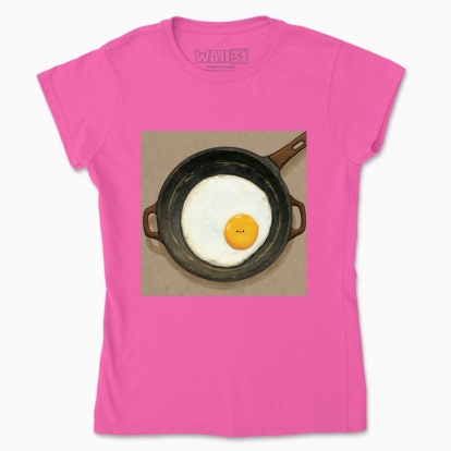 Футболка жіноча "Яйце на сковороді"