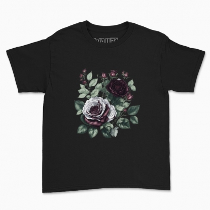 Дитяча футболка "Квіти / Драматичні троянди / Букет з трояндами"